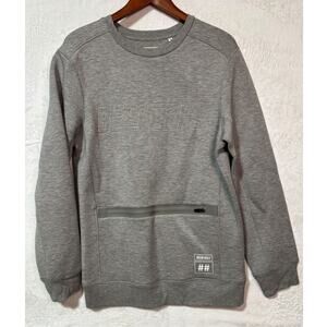 BEENTRILL Heavyweight Jersey Sweatshirt Pullover Zip Pouch Pocket | Men's S